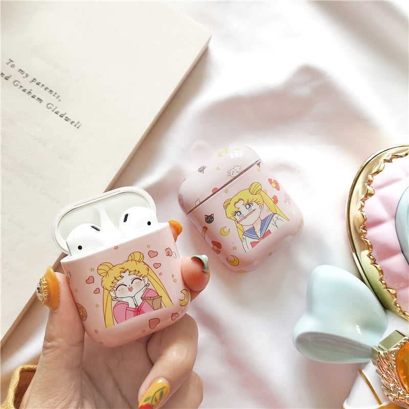Sailor Moon Girl AirPods Case for Wireless Headphones