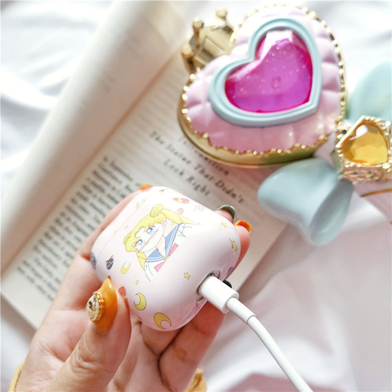 Sailor Moon Girl AirPods Case for Wireless Headphones